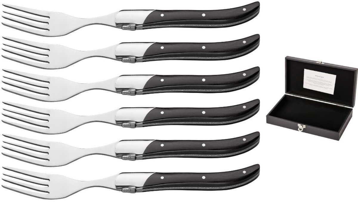 Blackwell Steakvorken Laguiole - Pakkahout - 6 Stuks