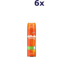 6x Gillette Fusion Sensitive Skin scheerschuim 250ml