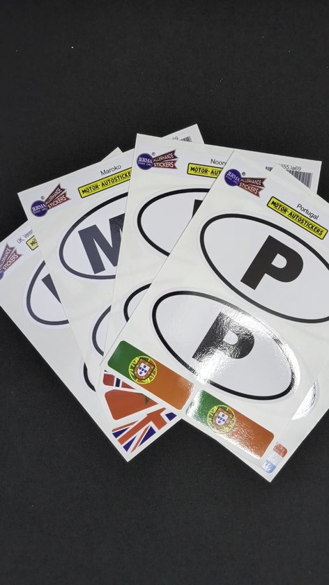 Autocollant Ovale Drapeau Irlande Pour Voiture/moto - Code Pays IR - Fabriqué En France