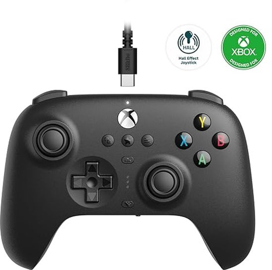 8BitDo Ultimate - Wired Controller - Xbox Hall Ed/Black