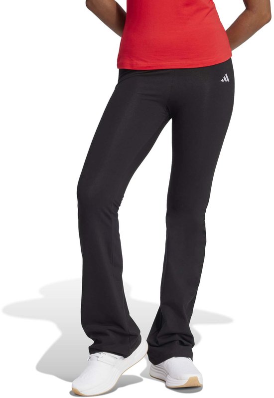 Adidas Sportswear Essentials Small Logo Flared Legging - Dames - Zwart van Adidas — afbeelding 2