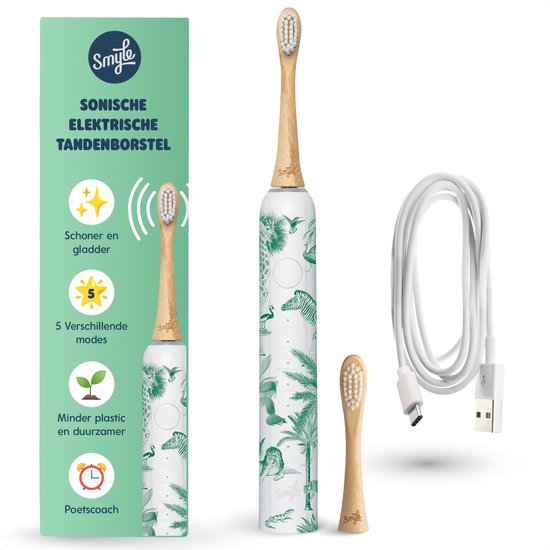 Smyle Jungle Brush Sonische Elektrische Tandenborstel met Druksensor - Smyle - €64,56