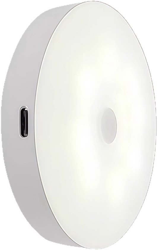 Nachtlampje met bewegingssensor - Slaapkamerlamp - Magnetische bureaulamp - Oogbeschermende oplaadbare bedlamp - LED-lamp met verstelbare helderheid - 2-pack van Merkloos — afbeelding 4