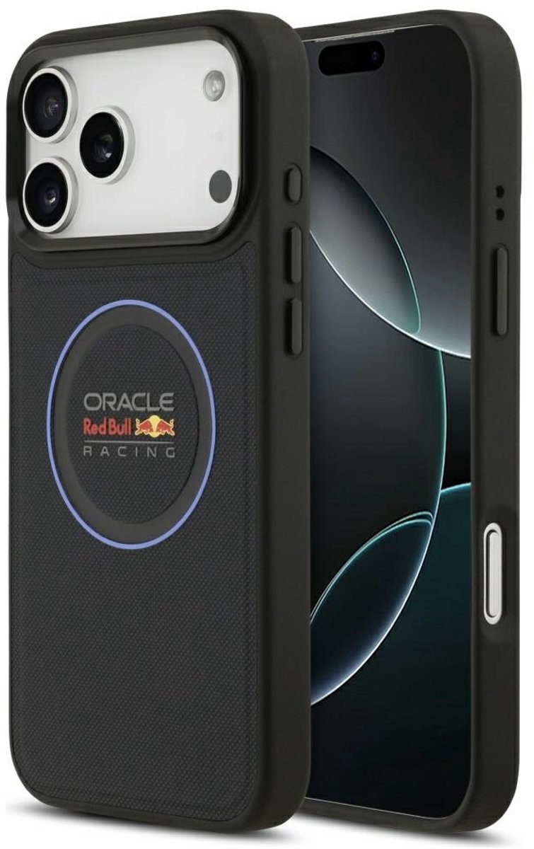 Red Bull Case Met Blauwe Ring En Metalen Knoppen Voor Iphone 17 Pro Max