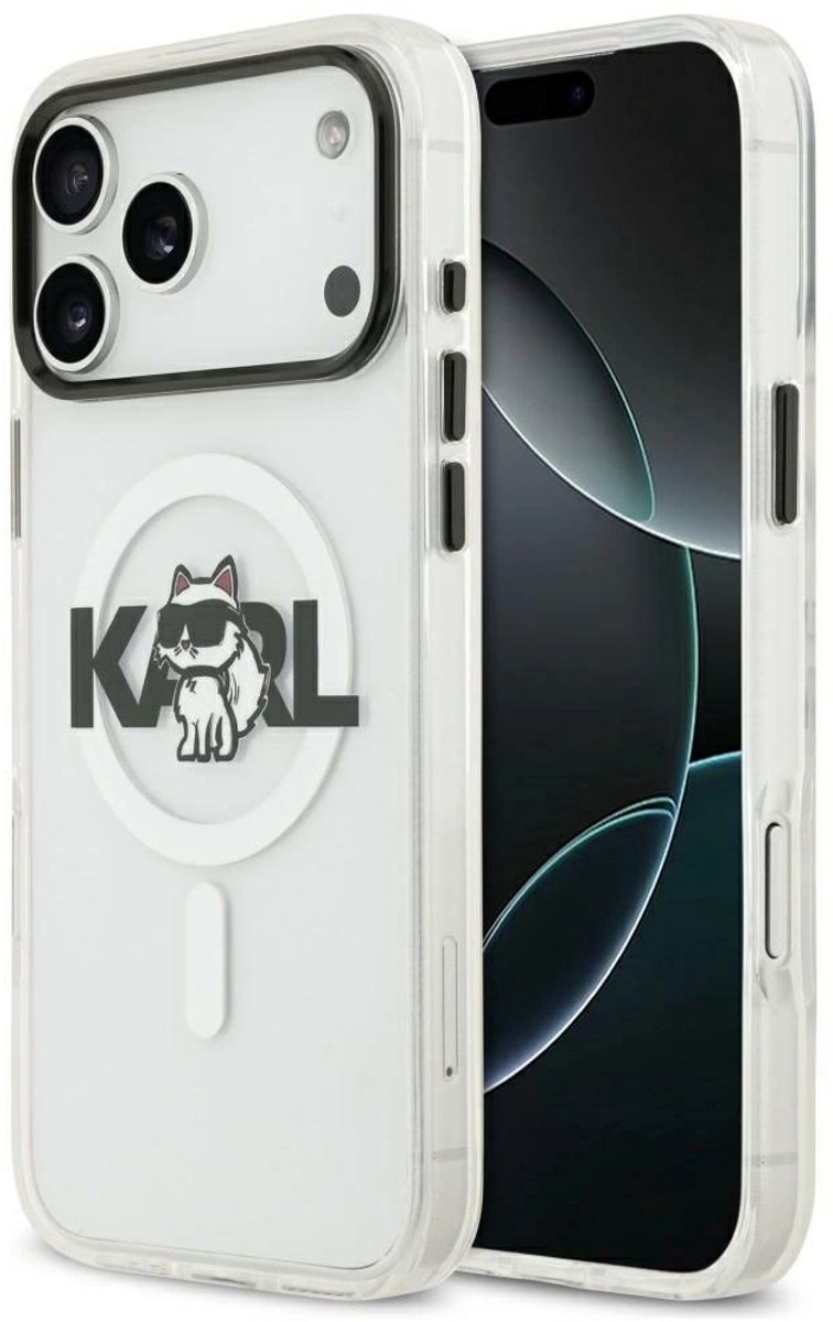 Karl Lagerfeld Case Iml Choupette Sketch Logo Magsafe Voor Iphone 17