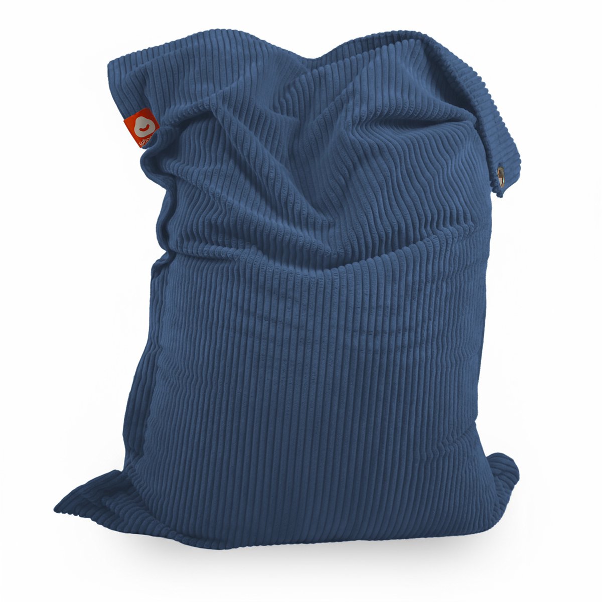 Whoober St. Tropez XL – Rechthoek Zitzak – Donkerblauw dik ribfluweel – Comfortabel & Duurzaam