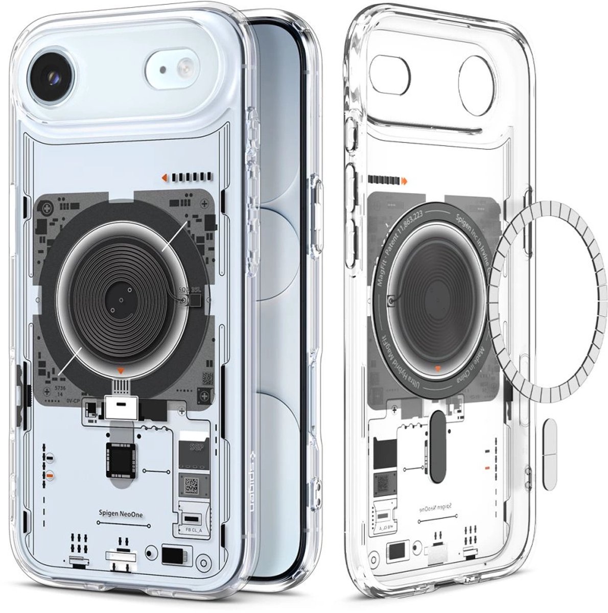 Spigen Ultra Hybride Magsafe-Hoesje Voor Iphone 17 Air Neo One Transparant