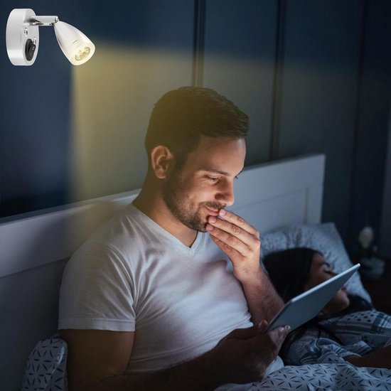 2-delige 12V LED-leeslamp voor campers en caravans - Binnenverlichting met verstelbare schakelaar - 3W - Warm wit 3000K - Voor maritiem gebruik van Dream Lighting — afbeelding 4