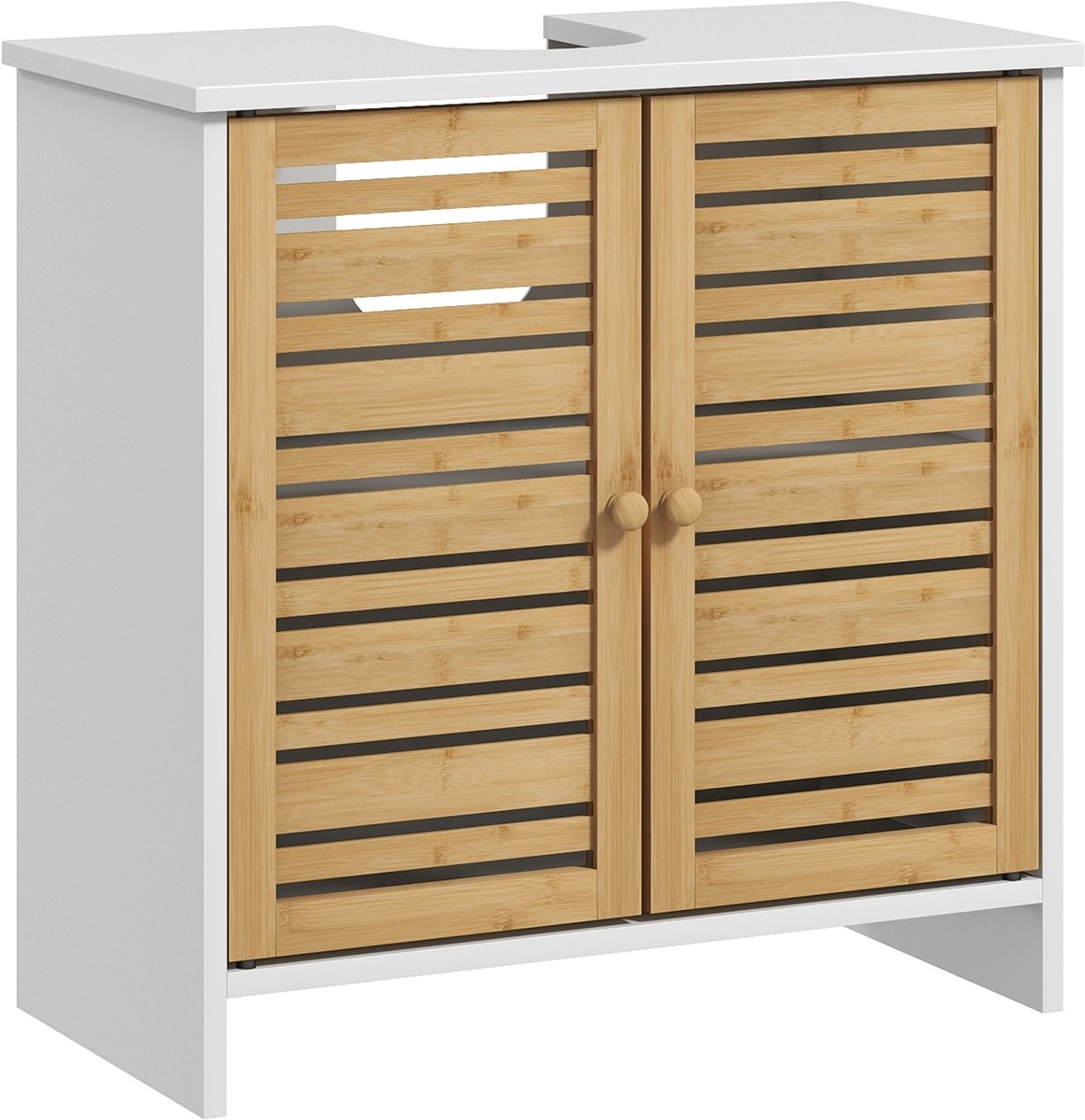 HOMCOM-Badkamermeubel-MDF-60x30x60cm-Wit