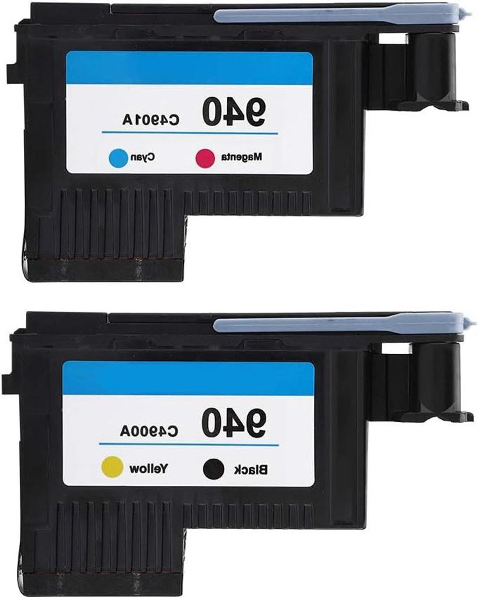 EGoods - Printkop voor printer 940, C4900A, C4901A - Hoogwaardige printkop voor 8000 en 8500 serie - Soepel en stabiel printkwaliteit - Zwartgeel en blauwrood - 1 of 2 stuks