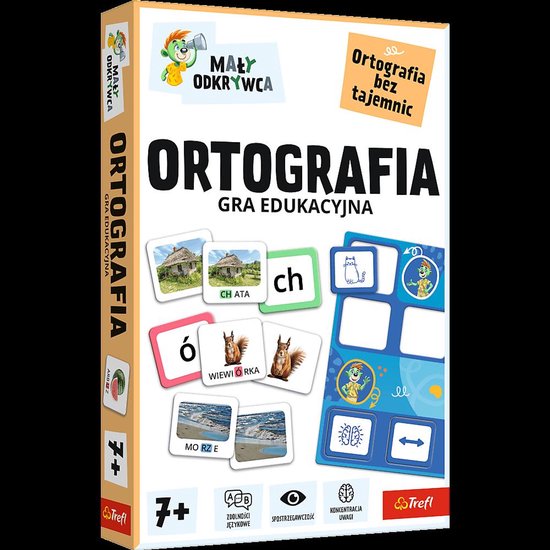 Gra Ortografia Mały odkrywca rodzina treflików 02803 van Trefl gry — afbeelding 2