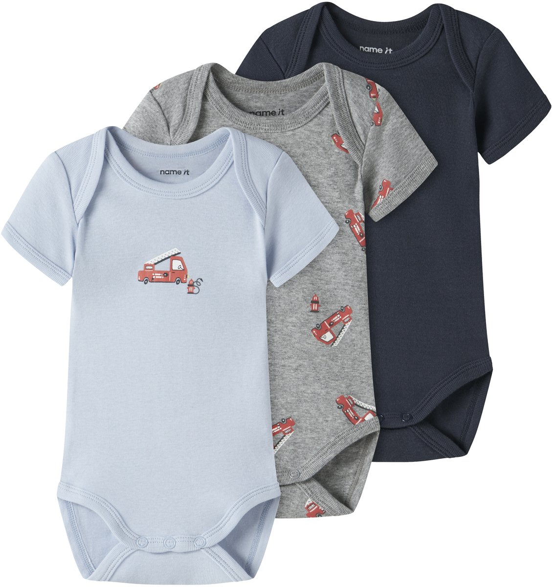 NAME IT - NBMBODY 3P SS FIRETRUCK NOOS - Baby - Bodies