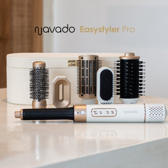 Navado Airstyler - Easystyler Pro - Föhnborstel & Krulborstel - Krultang 6 in 1 Multistyler - Hairwrap - Haarstyler voor alle haartypes