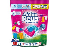Color Reus 3+1 Power Caps - Wascapsules - - Gekleurde Was - 65 Wasbeurten
