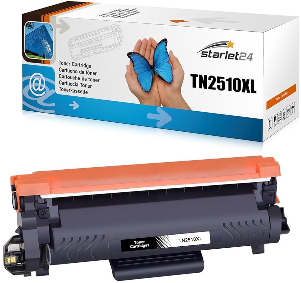 Huismerk Brother TN-2510XL Toner Zwart Hoge Capaciteit