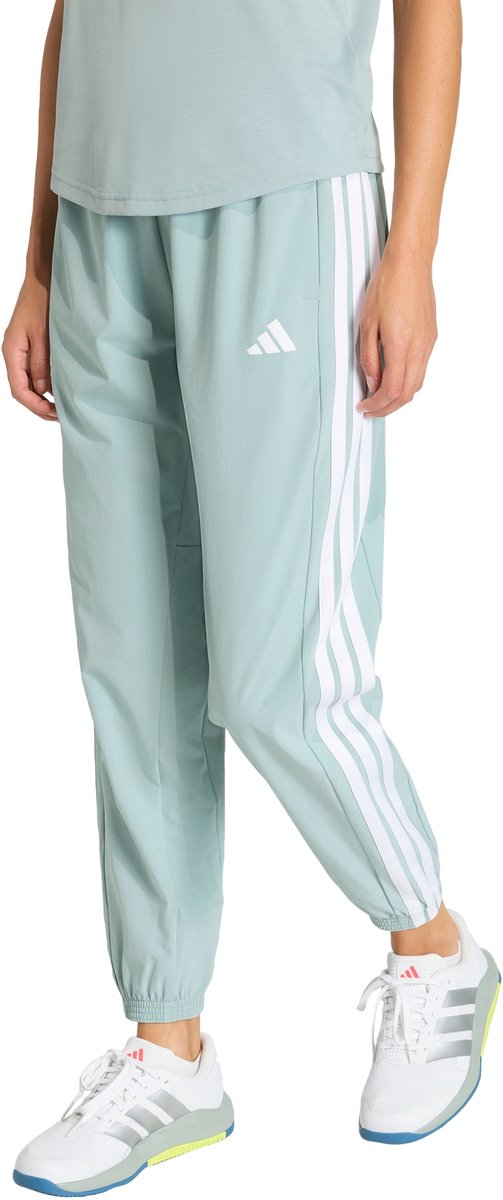 Adidas Performance Train Essentials 3-Stripes Woven Broek Dames Groen