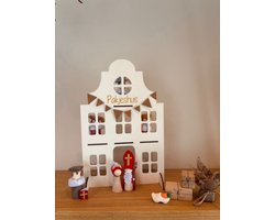 Houten Grachtenpand Pakhuis | Speelhuis voor Pegdolls | Sfeervol Amsterdam Huis - Sinterklaas en Piet