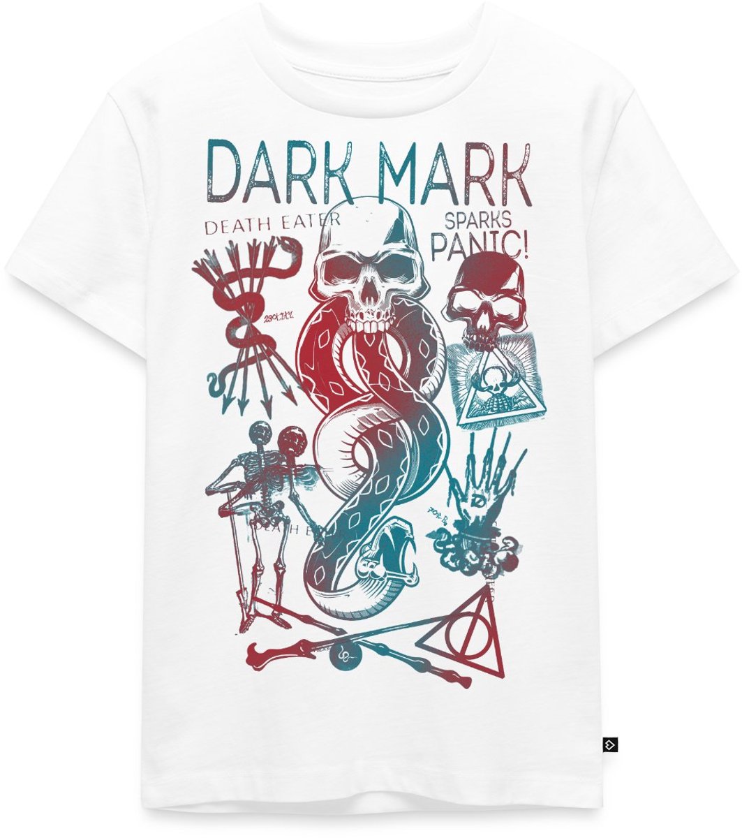 Harry Potter Duistere Teken & Gruzielement Ontwerp Premium T Shirt Kinderen