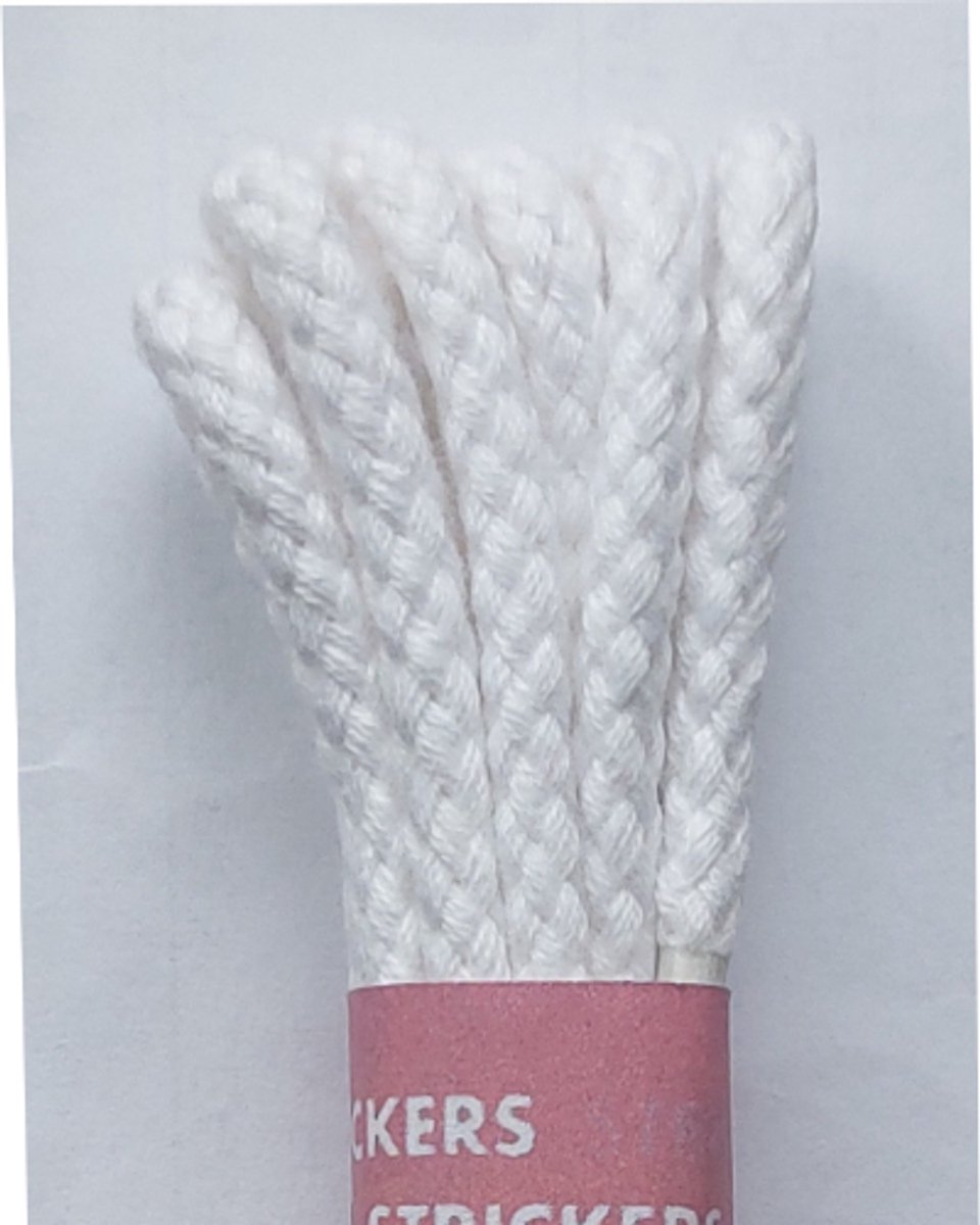 Strickers Veter - Wit - Rond - Koord Veters - Lengte 90 cm - Dikte 4 mm - Schoenveter