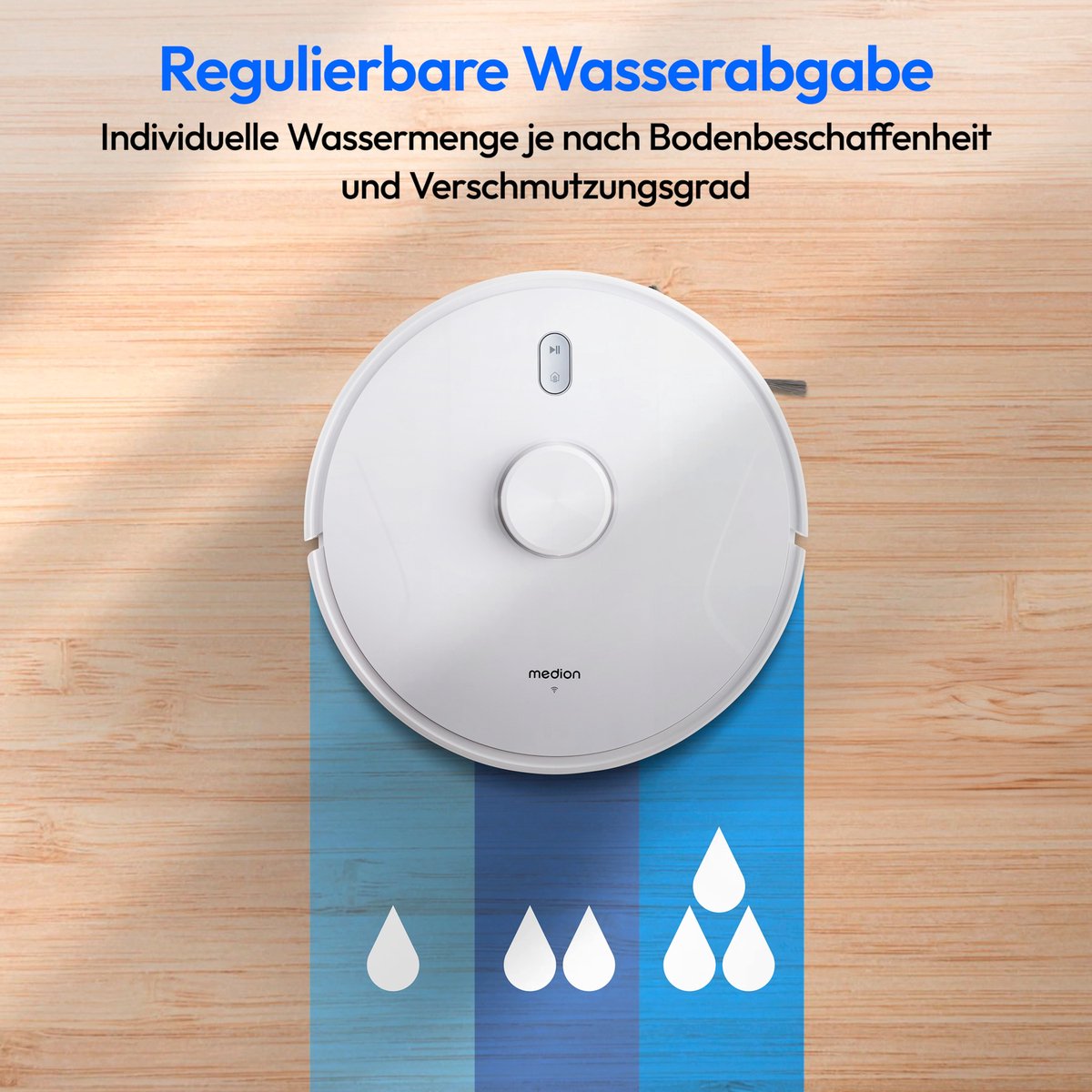 MEDION Robotstofzuiger X41 SW 8000Pa Wit 2-in-1 - afbeelding 2