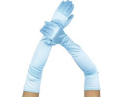 Lange dames handschoenen - extra lange satijnen stretch satijnen handschoenen - vintage feest dameshandschoenen - bruidshandschoenen - geschikt voor bruiden bruiloft opera theekransje