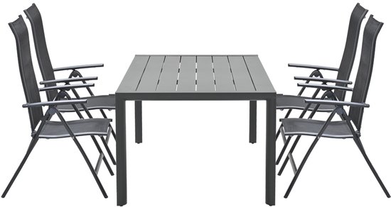 Ensemble de jardin 5 pièces - Chaises Limone - Table Gosford - Garden Impressions