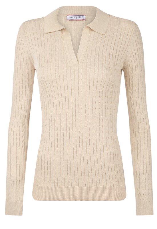 Pull polo Felix Hardy - Polo femme - 100 % Katoen - Taille S