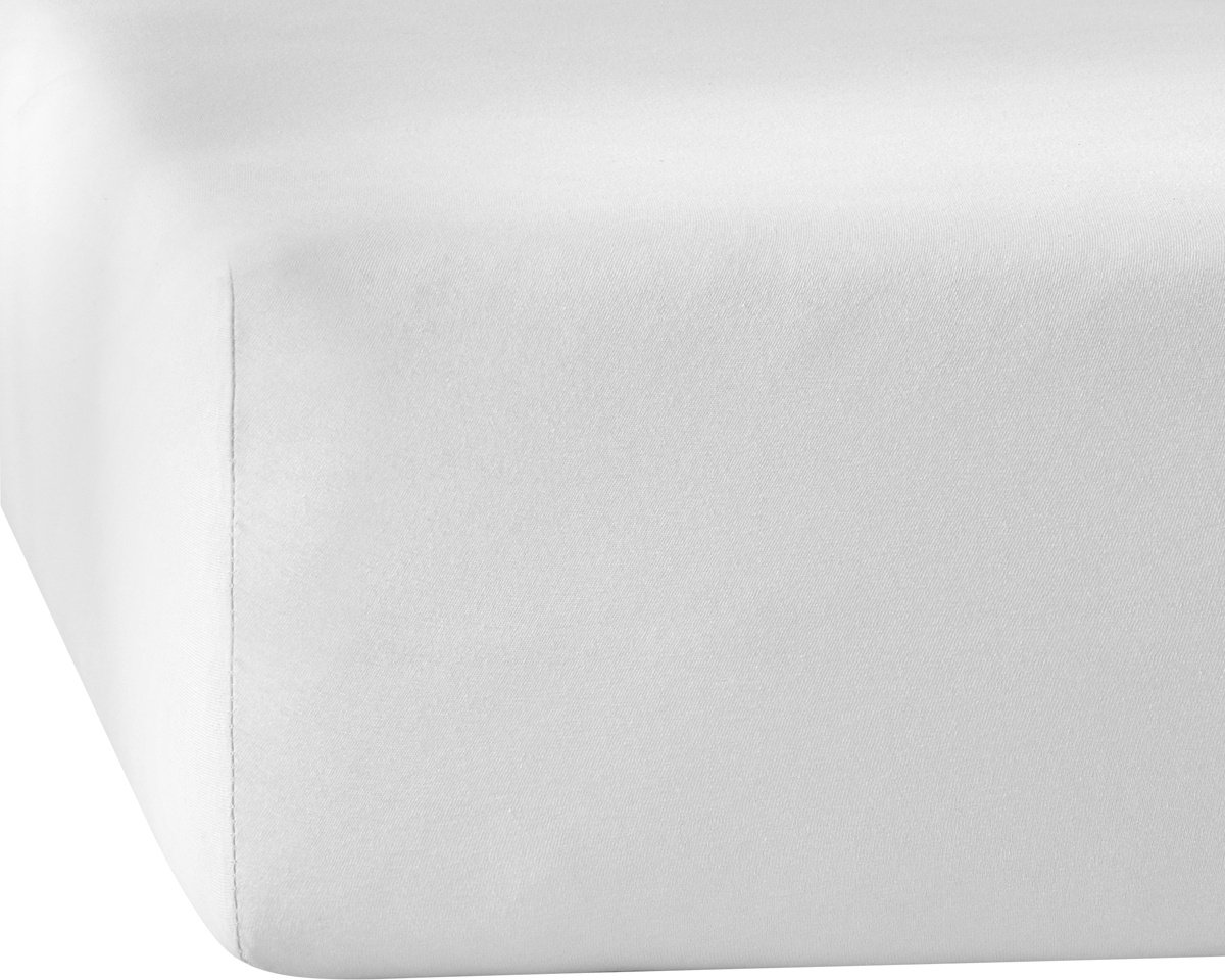 De Witte Lietaer Hoeslaken Elena White - 180 x 200/220 x h 30 - Katoen Jersey