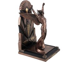 Veronese Design - Beeld/figuur - Gevleugelde Man Art Deco Boekensteun - (hxbxd) ca. 23cm x 12cm x 14cm - Veronese Design