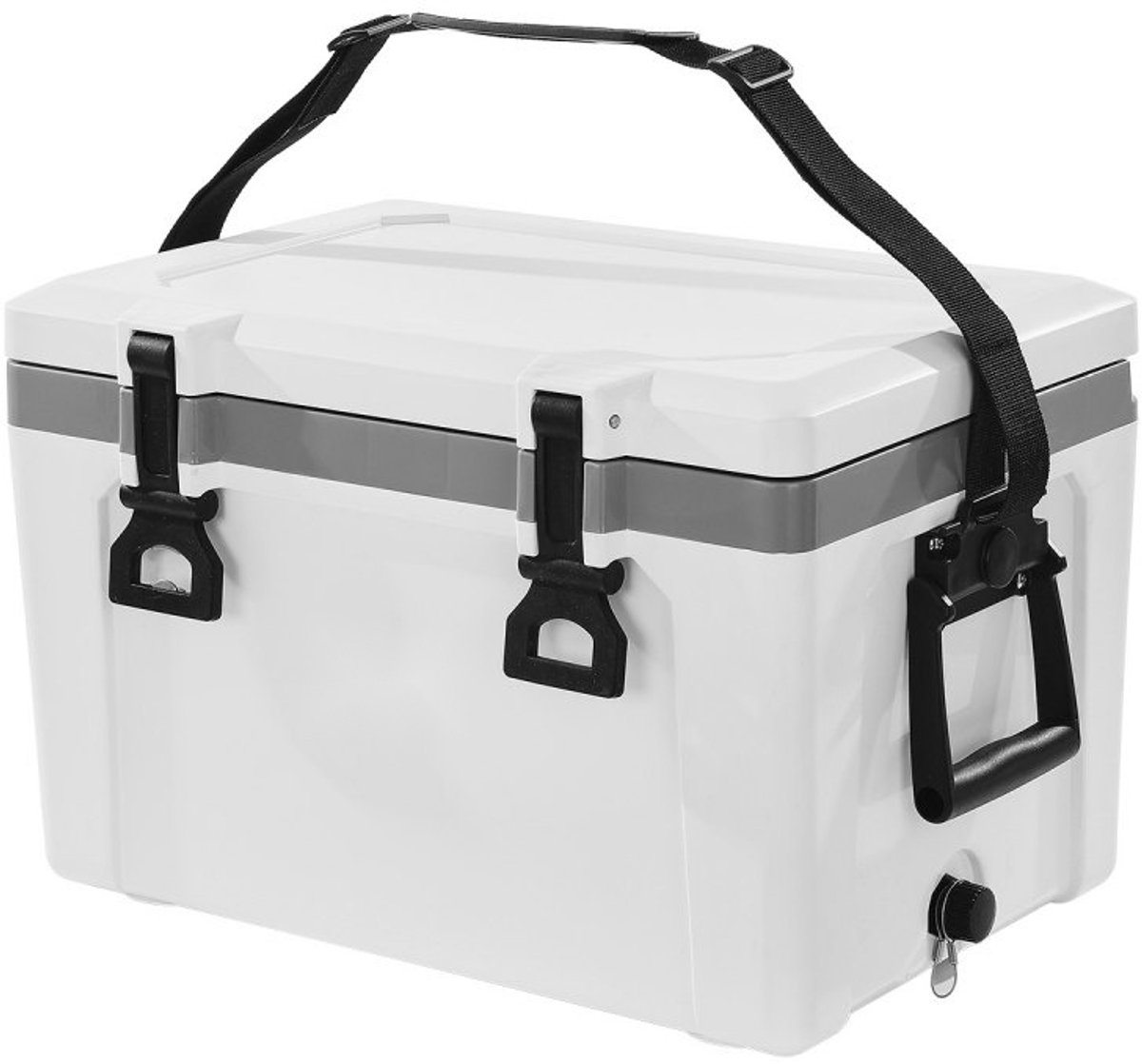 Koelbox 38 Liter - Draagbare IJsbox - Dikke Isolatie - Ruimte Voor 26 Blikjes - Stevige Handgrepen - Robuust Materiaal - Passieve Koeling