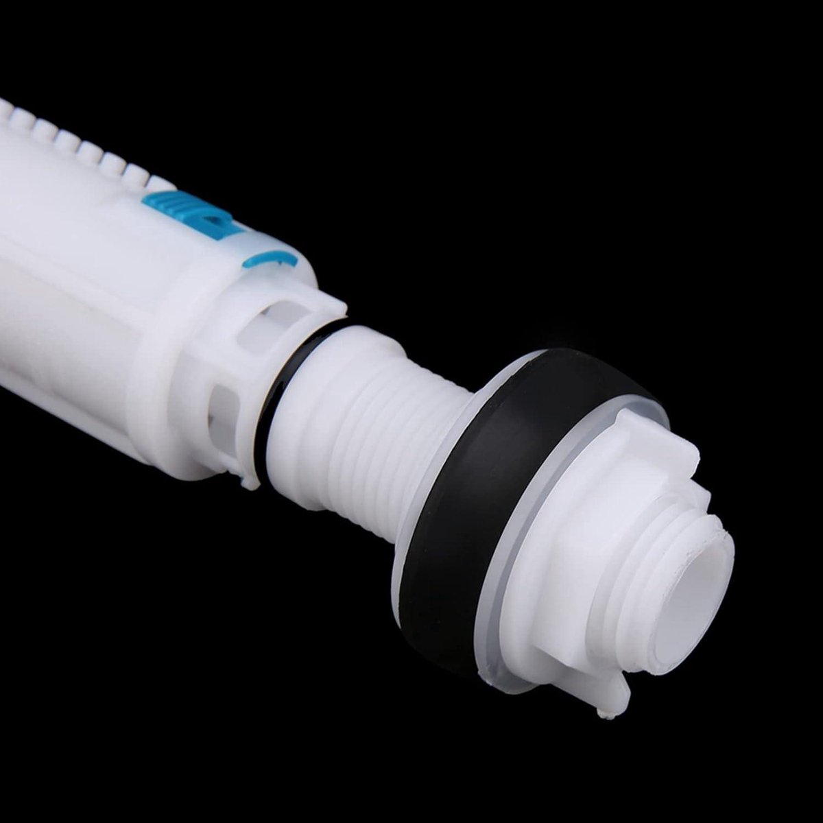 EGoods - Vervangende Toilet Spoelklep 20-33cm Tank - Blauw/Wit - Verstelbare Lengte - ABS Plastic - 100000 Keer Levensduur