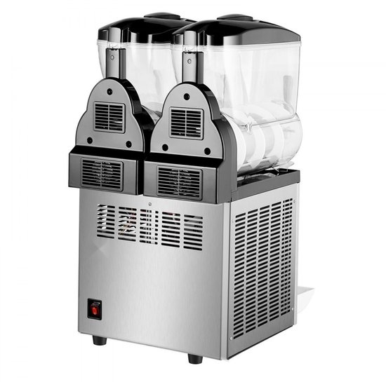 Slush-ijsmachine en Granitamachine - Commercieel Dubbele Tank 2 x 12 L - RVS Behuizing - Bedieningspaneel met Toetsen - Tot 96 Bekers - Voor Horeca en Feesten van Merkloos — afbeelding 2