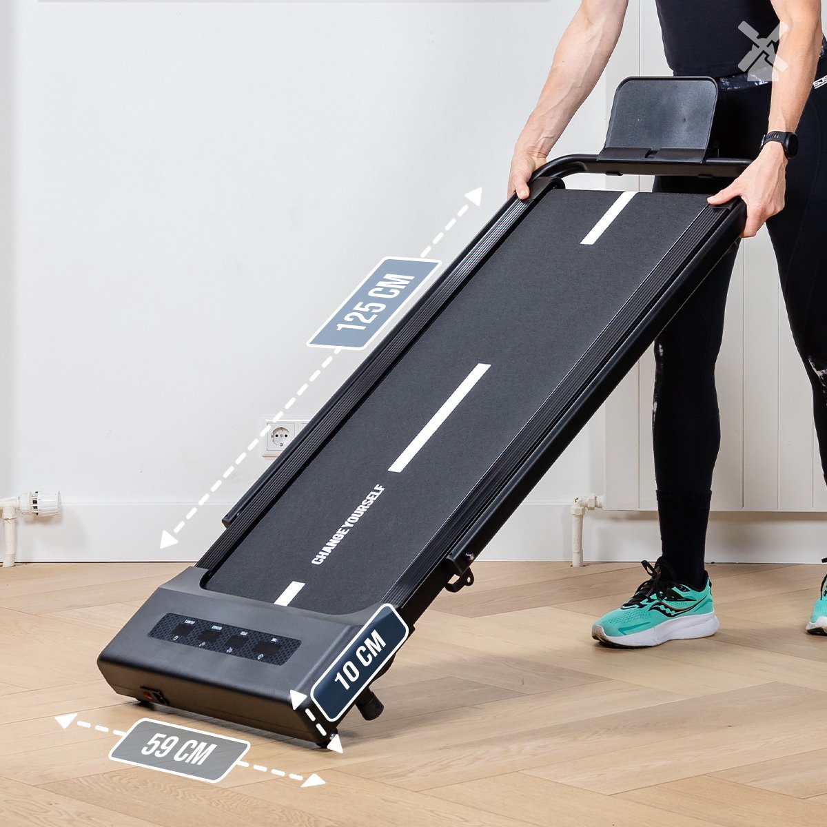 BluMill Loopband Inklapbaar 10km/u Zwart - afbeelding 2