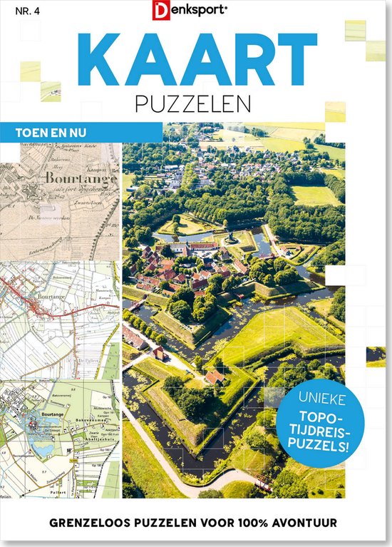 Denksport Puzzelboek Kaart puzzelen, editie 4