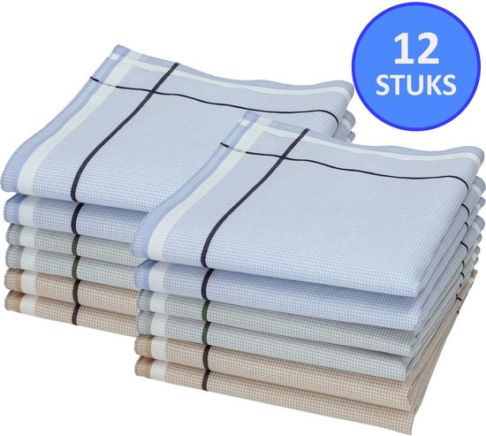 Mouchoirs - Homme - 12 mouchoirs - Sorprese cadeau - Mouchoirs homme - Mouchoir - 8