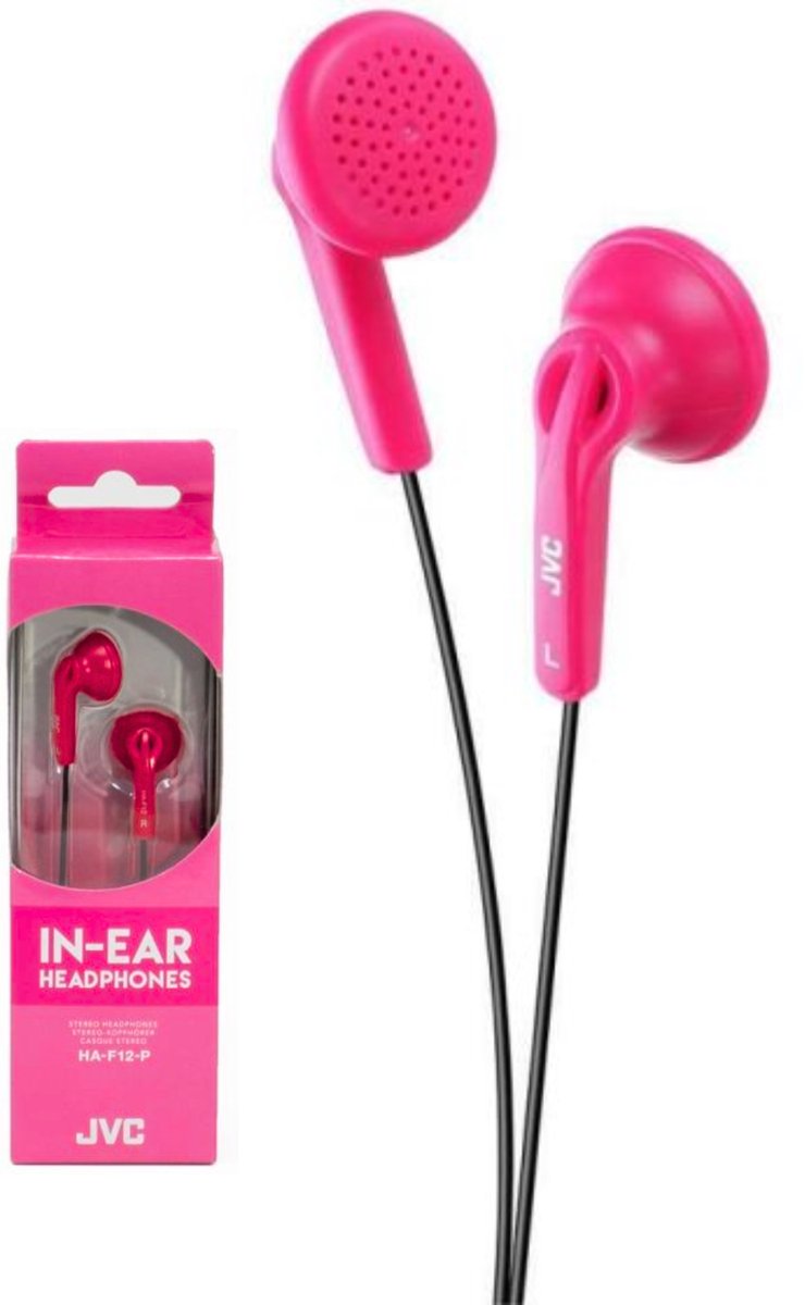 JVC HAF12P In-Ear Stereo Koptelefoon - Pink