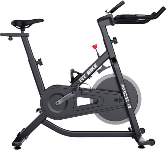 FitBike Race 2 - Indoor Cycle - Fitness Fiets - Incl. Trainingscomputer - 13kg Vliegwiel - V-belt aandrijving