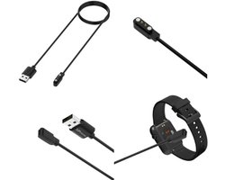 DrPhone USB Magnetische Oplaadkabel – Geschikt voor CMF by Nothing Watch Pro /Watch Pro 2 & Watch Pro 3 Smartwatch kabel – Zwart – 1M