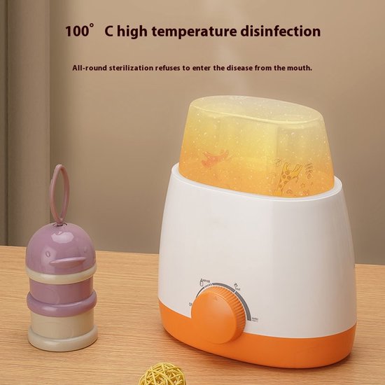 Flessenwarmer - Babyflessensterilisator - 2-in-1 verwarmer - Nauwkeurige temperatuurregeling - Verwarmt snel melk - Verwarmt babyvoeding - Zacht ontdooien - Sterilisatie op hoge temperatuur - Professioneel PP-materiaal — afbeelding 4