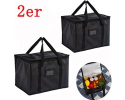 2-pack geïsoleerde tassen/koelboxen/50L grote koelboxen/dranktassen/picknick geïsoleerde tassen