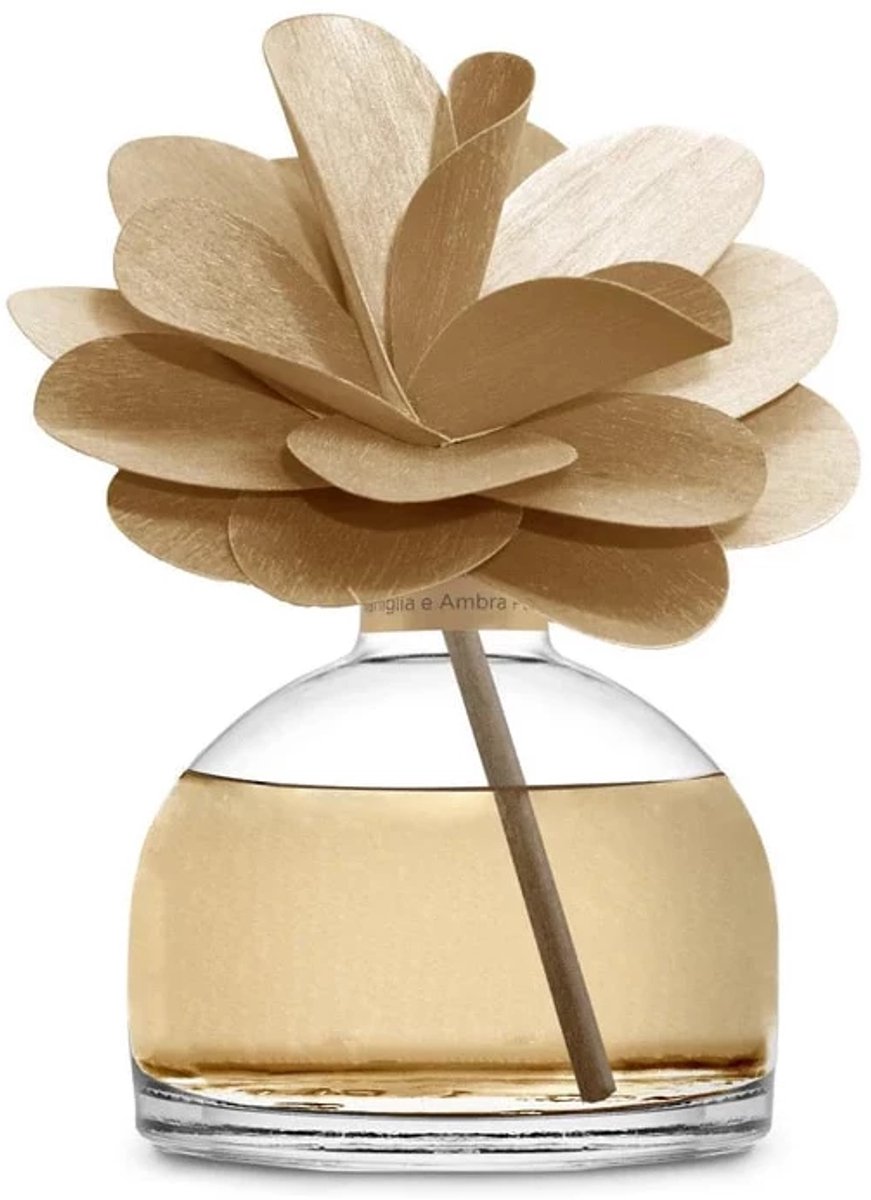 Muhà Flower diffuser 200ml beige - Vaniglia e Ambra Pura