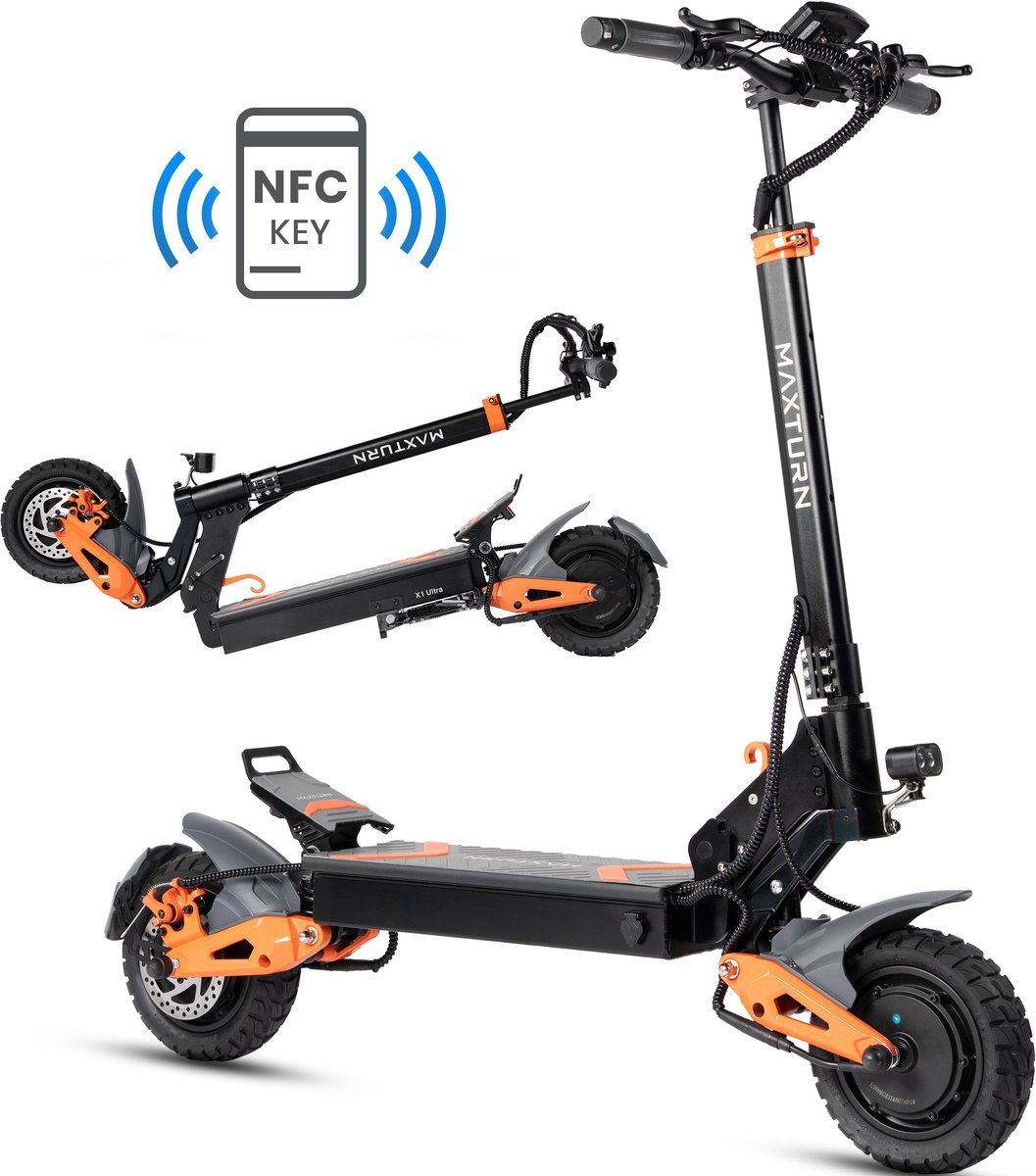 MAXTURN X1 Ultra - Elektrische Step - 1000Wh batterij - tot
