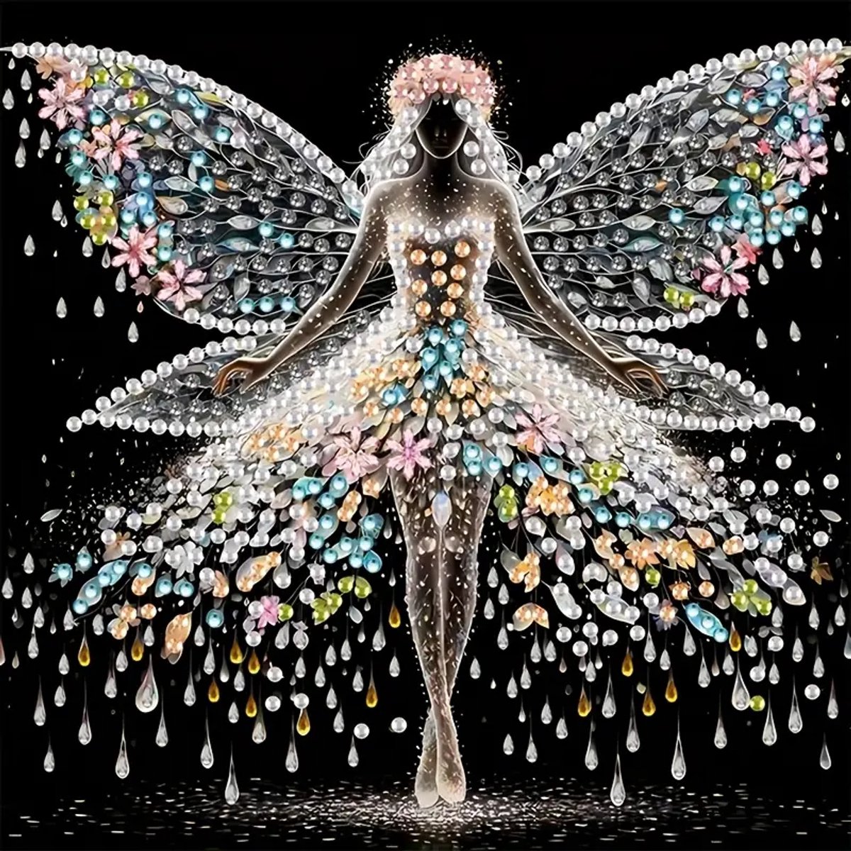 Diamond Painting Ballet Meisje – 5D DIY Schilderij met Steentjes – Volledige Set met Gereedschap & Kleurrijke Strass Steentjes – Creatief Ontspannend Knutselpakket voor Volwassenen & Kinderen – Wanddecoratie Ballet Danseres – 20x20 cm