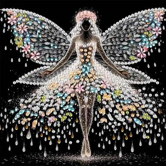 Peinture de diamants « Ballet » – Peinture 5D à DIY avec des strass – Set complet avec Outils et strass colorés – Loisirs créatifs et relaxants pour Adultes et Enfants – Décoration murale « Danseuse de Ballet » – 20 x 20 cm