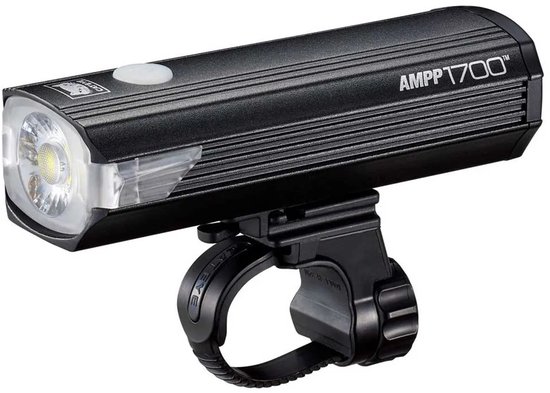 CatEye AMPP1700 Koplamp Fiets – Fietsverlichting Max. 1700 Lumen – Brandduur 1,25 tot 60 uur – USB oplaadbaar – Spatwaterbestendig – Zes Lichtmodi — afbeelding 3