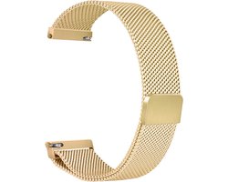 Milanese RVS Bandje - Geschikt voor Amazfit Bip 6 / T-rex 3 (Pro) 48mm / Balance 2 / Cheetah Pro / Xiaomi Redmi Watch 5 Lite / Watch 5 Active - Goud