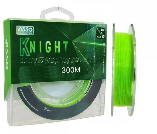 Asso Knight 300 M Monofilament Transparant 0.370 mm van Asso — afbeelding 2