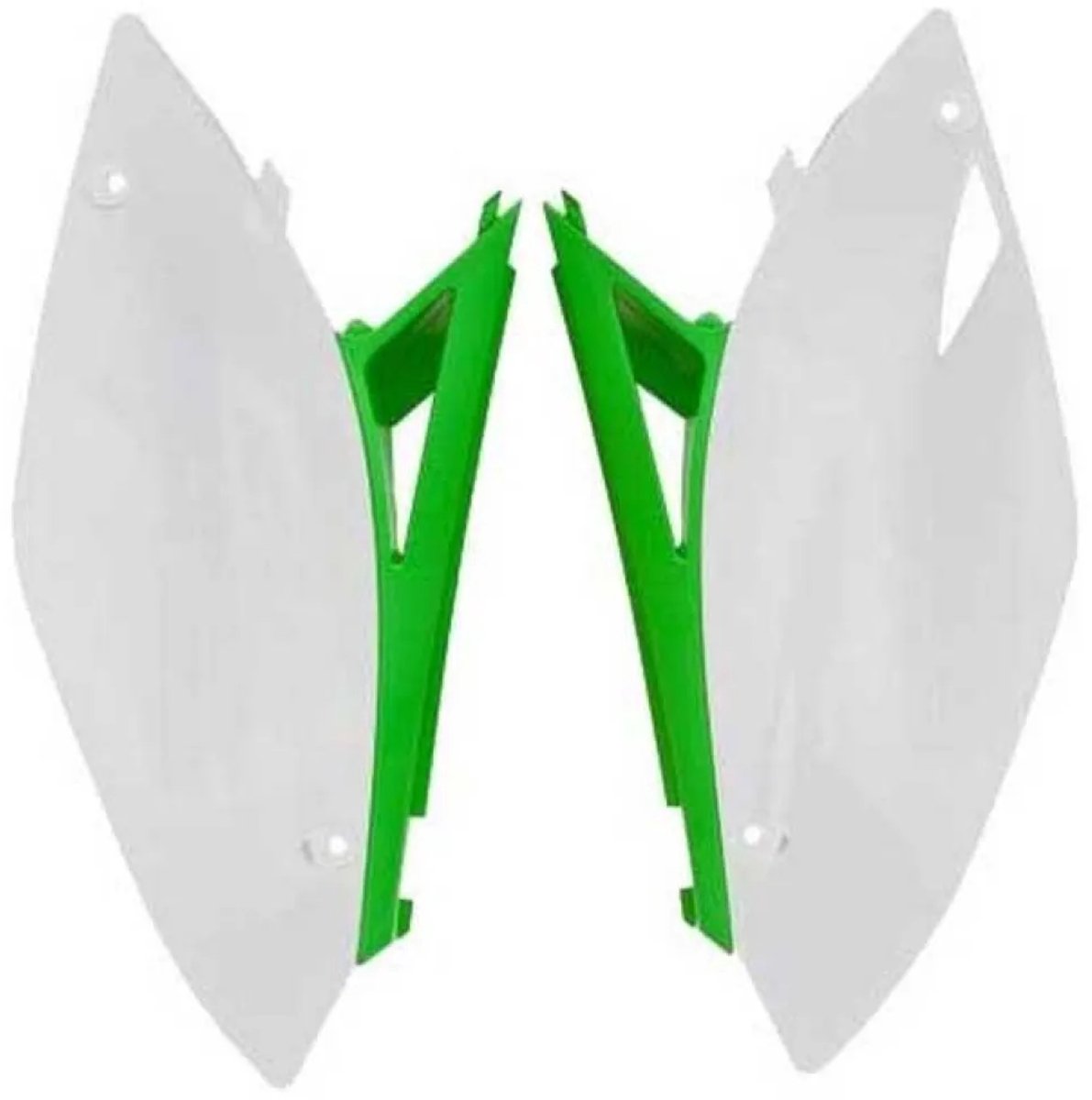 Rtech Kawasaki Kx 250 F 2009-2012/kx 450 F 2009-2011 Zijpanelen Groen,Wit