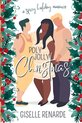 Couverture du livre 'Poly Jolly Christmas', avec trois personnes devant un décor de verdure de Noël. Titre et nom de l'auteur en bas.