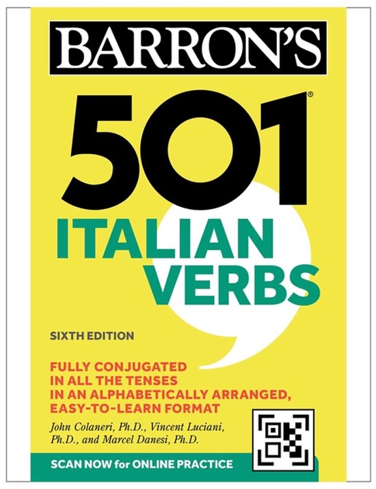 Barron's 501 Verbs- 501 Italian Verbs, Sixth Edition - cover